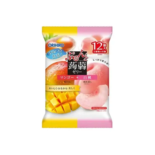KONNYAKU JELLY MANGO&PEACH 240G كونياكو جيلي مانجو وخوخ 240 جم