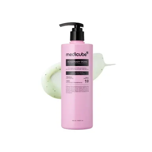 MEDICUBE ROSEMARY PDRN CLARIFYING THICKENING SHAMPOO 400ML  شامبو ميديكوب (Medicube) بخلاصة إكليل الجبل ومركب PDRN المنقي والمكثف للشعر - 400 مل