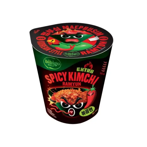 CJ BIBIGO CUP NOODLE (SPICY KIMCHI) 98G نودلز بيبجو كوب (كيمتشي حار) 98 غرام