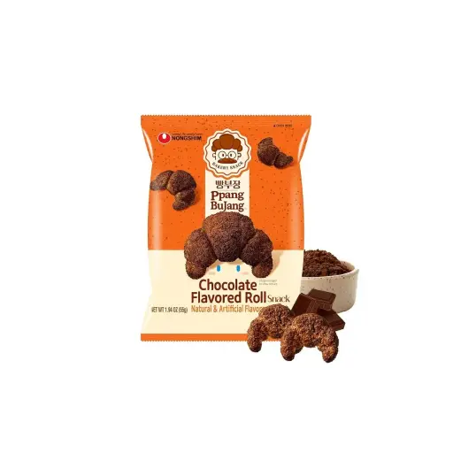 PPANG BUJANG CHOCOLATE ROLL 55G رول شوكولاتة بابانج بوجانج 55 جم