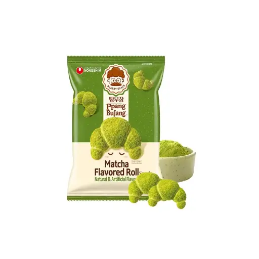 PPANG BUJANG MATCHA ROLL 55G لفائف ماتشا بانج بوجانج 55 جرام