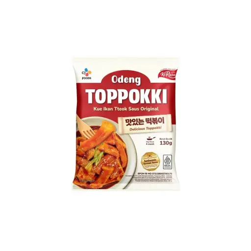 CJ ODENG TOPPOKKI (ORIGINAL) 130Gسي جيه أودينج توبوكي (أصلي) 130 غرام