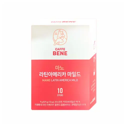 CAFFE BENE MANO LATIN AMERICANO 10T STICKS                                                               قهوة بيني مانو أمريكا اللاتينية 10 أعواد