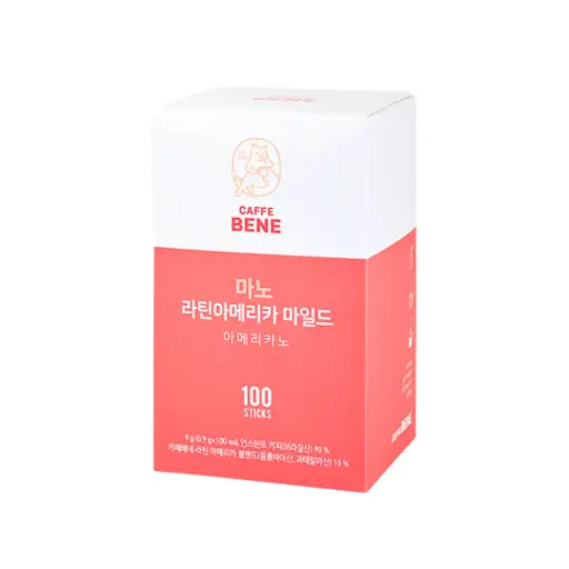 CAFFE BENE MANO LATIN AMERICA MILD 100T                                                              قهوة بيني مانو أمريكا اللاتينية خفيفة 100 طن