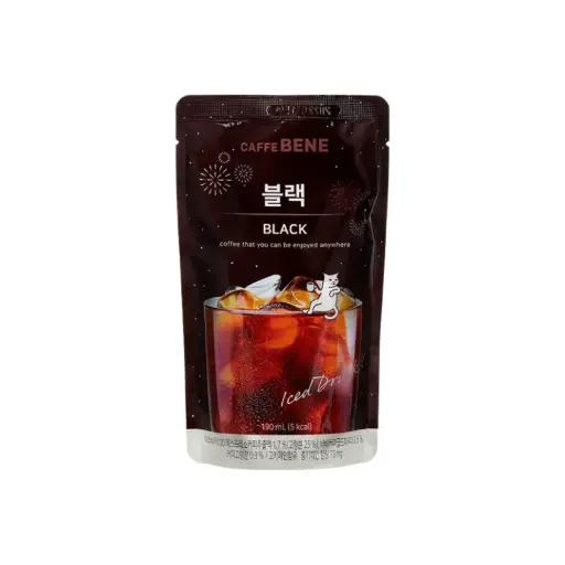 CAFFE BENE BLACK POUCH COFFEE 190G                قهوة كافيه بيني السوداء 190 جرام