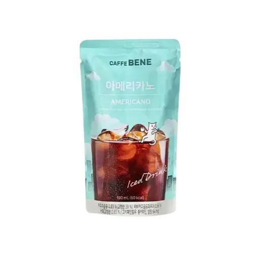 CAFFE BENE AMERICANO POUCH COFFEE 190G   قهوة بيني أمريكانو كيس 190 جرام