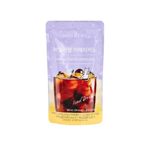 CAFFE BENE VANILLA POUCH COFFEE 190G قهوة كافيه بيني بنكهة الفانيليا 190 جرام