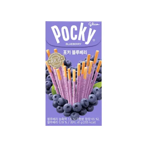 POCKY BLUBERRY 41G جليكو بوكي توت أزرق 41 غرام
