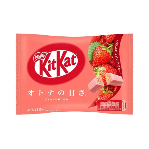 KITKAT OTONANOMASA STRAWBERRY 126.1G كيت كات أوتونانوماسا فراولة 126.1 جم            